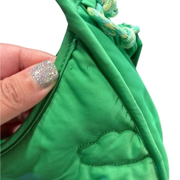 Coach Coachtopia Loop Ergo Bag Cloud Quilting Green Shoulder 90s Bag CV875 - Picture 4 of 4